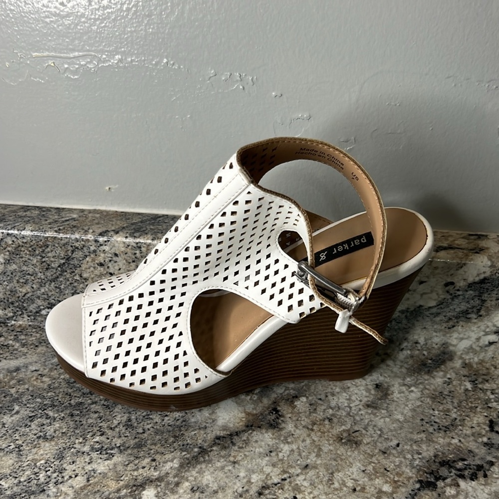 Parker & Sky wedge sandals for women. Size 7 - Picture 5 of 10